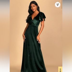Lulus Velvet Maxi Dress